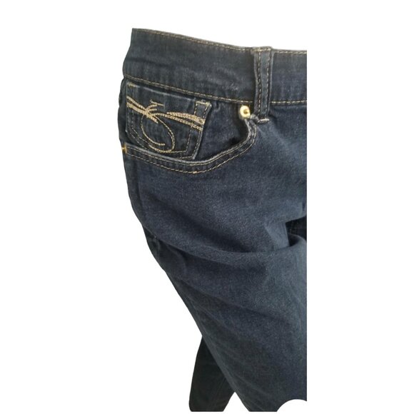 Decoded y2k Denim Low Rise Jeans Juniors Sz 13 Metallic Thread - Picture 4 of 7